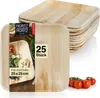 Moritz & Moritz 25x Palmblatt Teller Eckig 25x25cm Produktbild-Vorschau 1