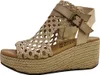 Blowfish Lorrah Damenschuhe Keilsandalen Sandalette Gold Produktbild-Vorschau 12