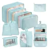 10-teiliges Set Packwürfel, Wasserdichter Koffer Organizer Produktbild-Vorschau 1