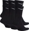 A group of black Nike crew socks with the Nike logo. Podgląd zdjęcia produktu