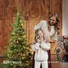 FairyTrees Kunstkerstboom 220cm, Beierse Spar, Slim. 100% Productafbeelding-voorbeeld 4