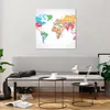 Bilder auf glas - Karte Worte Welt Geographie - 70x70cm - Produktbild-Vorschau 6