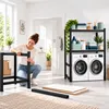 Relaxdays, scaffale per lavatrice, dimensioni: 180 x 130 x Anteprima dell’immagine prodotto 3