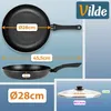 Vilde | Bratpfannen 2er Set mit Glasdeckeln - Ø 24/28 cm - Produktbild-Vorschau 6