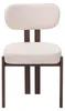 6er-Set Esszimmerstühle, Stoff, Beige – Beine in dunkler Produktbild-Vorschau 9