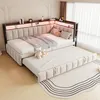 Merax: Sofá cama tapizado de 90x200 cm con cama extraíble, Vista previa de la imagen del producto 1