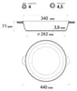 Ø34cm Gusseisenpfanne aus Gusseisen Bräter Schmortopf zwei Produktbild-Vorschau 3