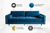 riess-ambiente Design 3er Lounge Sofa COZY VELVET 220cm Produktbild-Vorschau 12