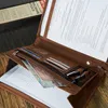 Vintage Paolo Peruzzi T-57-LB Leder Dokumententasche Produktbild-Vorschau 5