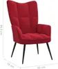 vidaXL Relaxsessel mit Hocker Weinrot Samt Produktbild-Vorschau 18