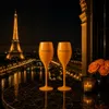 Orangene Champagnergläser 2er Set aus Acryl – Bruchsichere Produktbild-Vorschau 1
