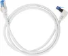 goobay CAT 6A Patchkabel 1x 90° gewinkelt S/FTP PiMF weiß 1 Produktbild-Vorschau 1
