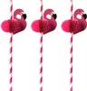 PAPSTAR cannuccia di carta "Flamingo", 200 mm, rosa/bianco Anteprima dell’immagine prodotto 1