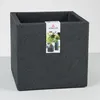 Scheurich 240/30 Pflanzgefäß C-Cube Stony Black - 28,5 cm x Produktbild-Vorschau 2