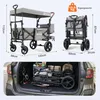 Sekey Bollerwagen Faltbar mit Dach Kinder Bollerwagen mit Produktbild-Vorschau 8