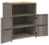vidaXL Schrank mit Tür Grau 70 x 50 x 87 cm Polyester und Produktbild-Vorschau 4