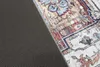 Tapis de salon Marron Beige Classique Ornement Floral 200 x Voir les images du produit 8