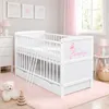 Baby-Delux Babybett Gitterbett Kinderbett Natalie Princess Produktbild-Vorschau 1