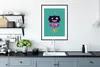 MuchoWow® Gerahmtes Poster Roboter - Rad - Lila - Grün - Produktbild-Vorschau 4