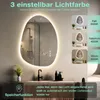 GIMBELEN Asymmetrischer Badspiegel mit Beleuchtung 75 × 55 Produktbild-Vorschau 9