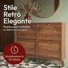 CASABEL Schoenenkast 4 Kleppen, 24 Paar, Retro Stijl, Productafbeelding-voorbeeld 6