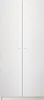 A front view of a closed white double-door wardrobe. Náhled obrázku produktu