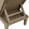 vidaXL Sonnenliege Hellbraun 155x58x83 cm Polypropylen - Produktbild-Vorschau 9