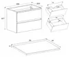 Rodan Waschbeckenunterschrank 80cm - Hängend - Kaschmir Produktbild-Vorschau 7