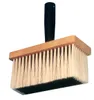 A rectangular brush with white bristles and a wooden frame, attached to a black handle. Anteprima dell’immagine prodotto