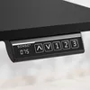 A close-up view of the control panel of a black adjustable desk. Anteprima dell’immagine prodotto
