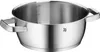 A stainless steel pot with two handles is shown against a white background. Produktbild-Vorschau