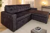 riess-ambiente Ecksofa APARTMENT 205cm grau Samt 3-Sitzer Produktbild-Vorschau 7