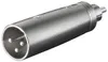 Goobay XLR Adapter, Cinch Stecker zu XLR Stecker, Produktbild-Vorschau 1
