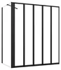 Duschspa 120x140cm Badewannenaufsatz 5-teilig Schwarz Produktbild-Vorschau 1