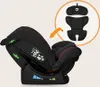 A car seat with removable inserts shown with an arrow indicating how they attach. Produktbild-Vorschau