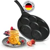 endusor Pancake Pfanne mit Smiley Motiv für Induktion mit Antihaftbeschichtung zum Braten von Pancak Produktbild-Vorschau