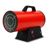 A red and black gas heater is shown against a white background. Produktbild-Vorschau