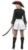 Elegante Korsaren Damen-Verkleidung schwarz-weiß - M Produktbild-Vorschau 4