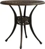 vidaXL Gartentisch Bronzen 78x78x72 cm Aluminiumguss Anteprima dell’immagine prodotto 6