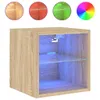 vidaXL Nástěnná TV skříňka s LED osvětlením dub Sonoma Náhled obrázku produktu 1