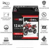 LANGZEIT YB12A-A GEL Motorradbatterie 12V 12Ah 230AEN 51211 Produktbild-Vorschau 2