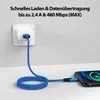 USB-A auf iPhone Nylon Kabel Typ A Ladekabel für iPhone - Produktbild-Vorschau 4