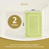 Lavea® 2er Set Badematte 50x80 cm, Badezimmerteppich 100% Produktbild-Vorschau 2