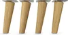 4x sossai Holzfüße rund - schräge Ausführung 15cm Eiche Produktbild-Vorschau 3