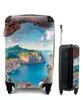 MuchoWow® Koffer Handgepäck Trolley Rollkoffer Kleine Produktbild-Vorschau 1