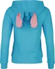 Lilo & Stitch Frauenhoodie L Hellblau Uni Stitch-Anzug Produktbild-Vorschau 5