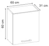 Armario colgante Vicco R-Line Sonoma 60 cm con 1 puerta, Vista previa de la imagen del producto 2