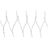 A string of white LED lights on a white background. Produktbild-Vorschau