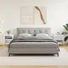 vidaXL Nachttische 2 Stk. Hochglanz-Weiß 40x30x50 cm Produktbild-Vorschau 1