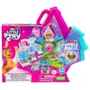 The image shows the packaging of a My Little Pony toy set, featuring a colorful, open box design that displays the toy's components and branding. Produktbild-Vorschau